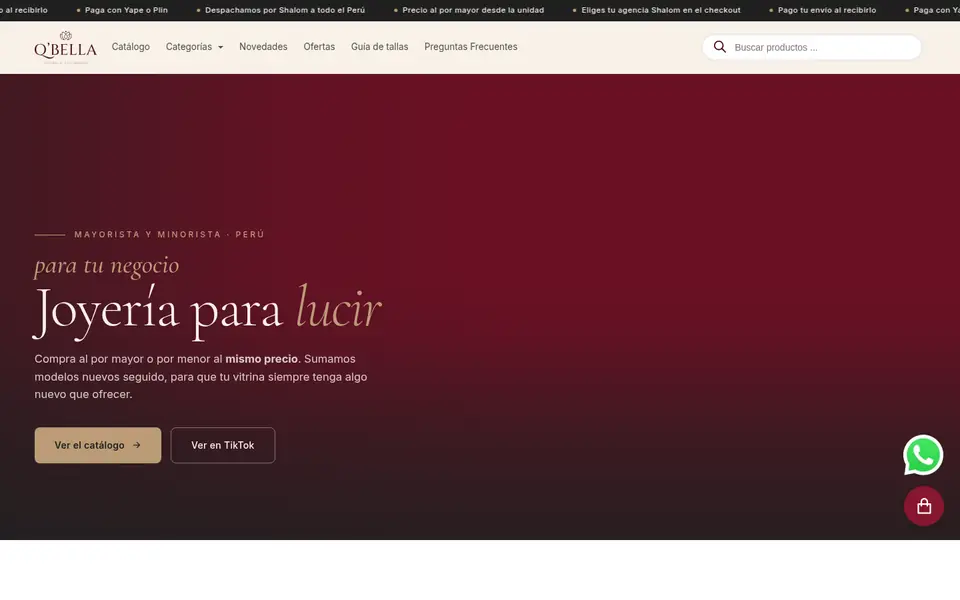 Portada de la web de Qbella