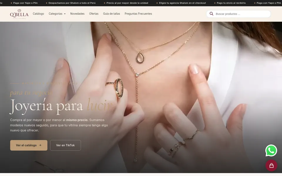 Portada de la web de Qbella